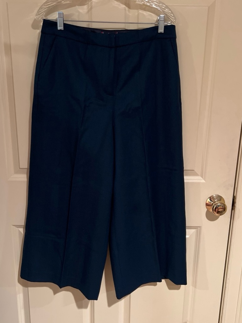 Boden Navy Wide-Leg Culotte Pants